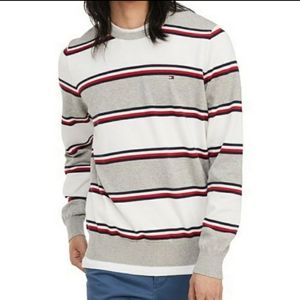 Tommy Hilfiger Mens Alvin Striped Sweater